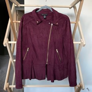 Faux Suede Jacket